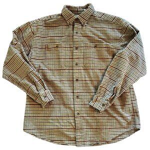 Vintage L.L. Bean Chamois Flannel Outdoor Workwear Button Down Shirt L